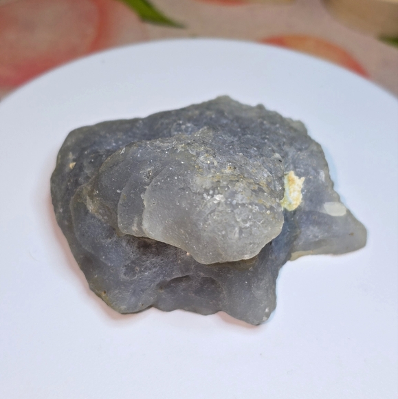 Druzy Blue Agate Raw Freeform With Uv - Picture 3 of 8